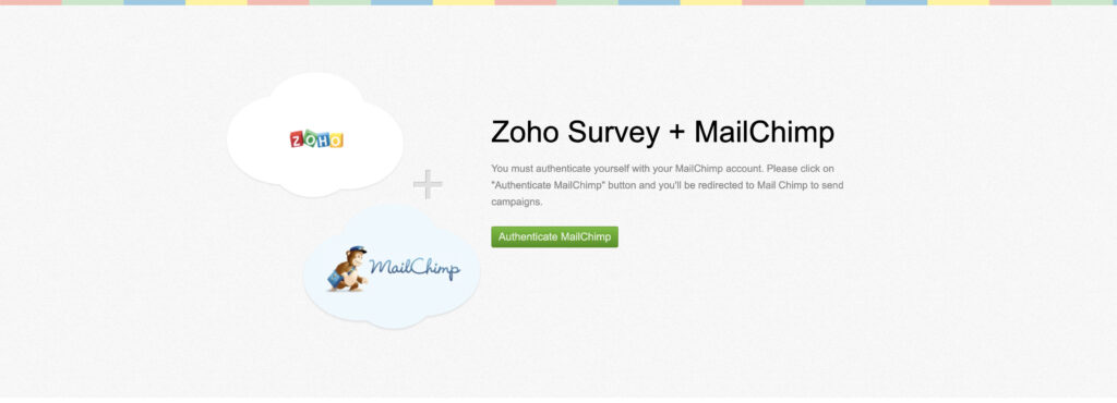 Zoho survey+mailchimp